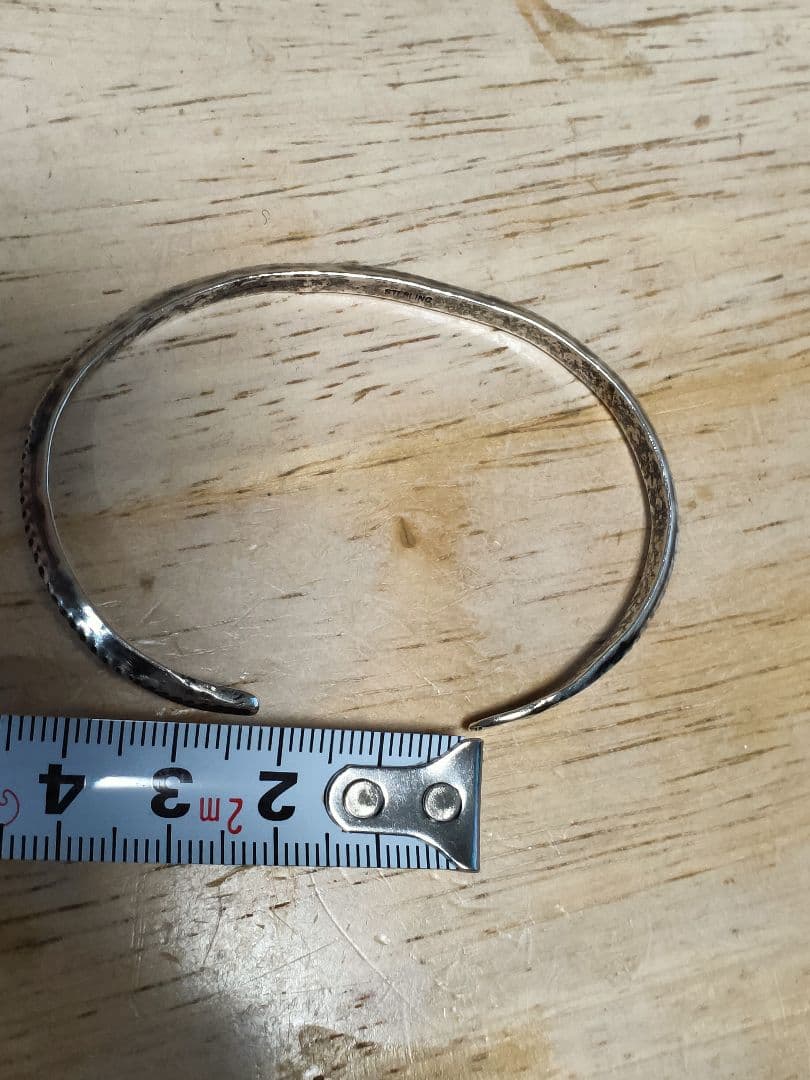 スネークバングル　インディアンジュエリーナバホ族ホピ　ビンテージヴィンテージ