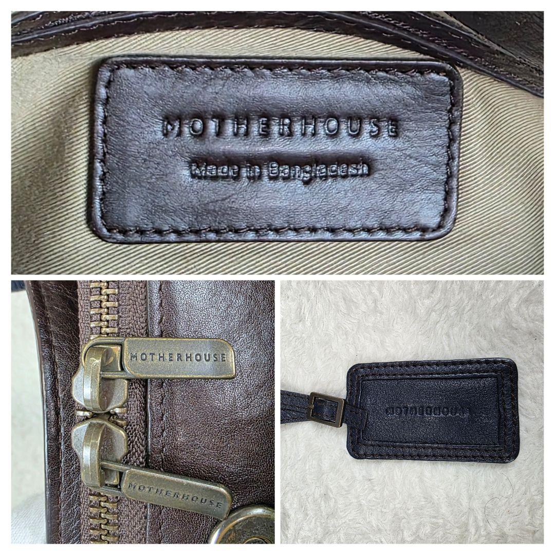 キンタ様✨【A4収納可能】マザーハウス　リン　オープン　トートバッグ　シボ革　紺