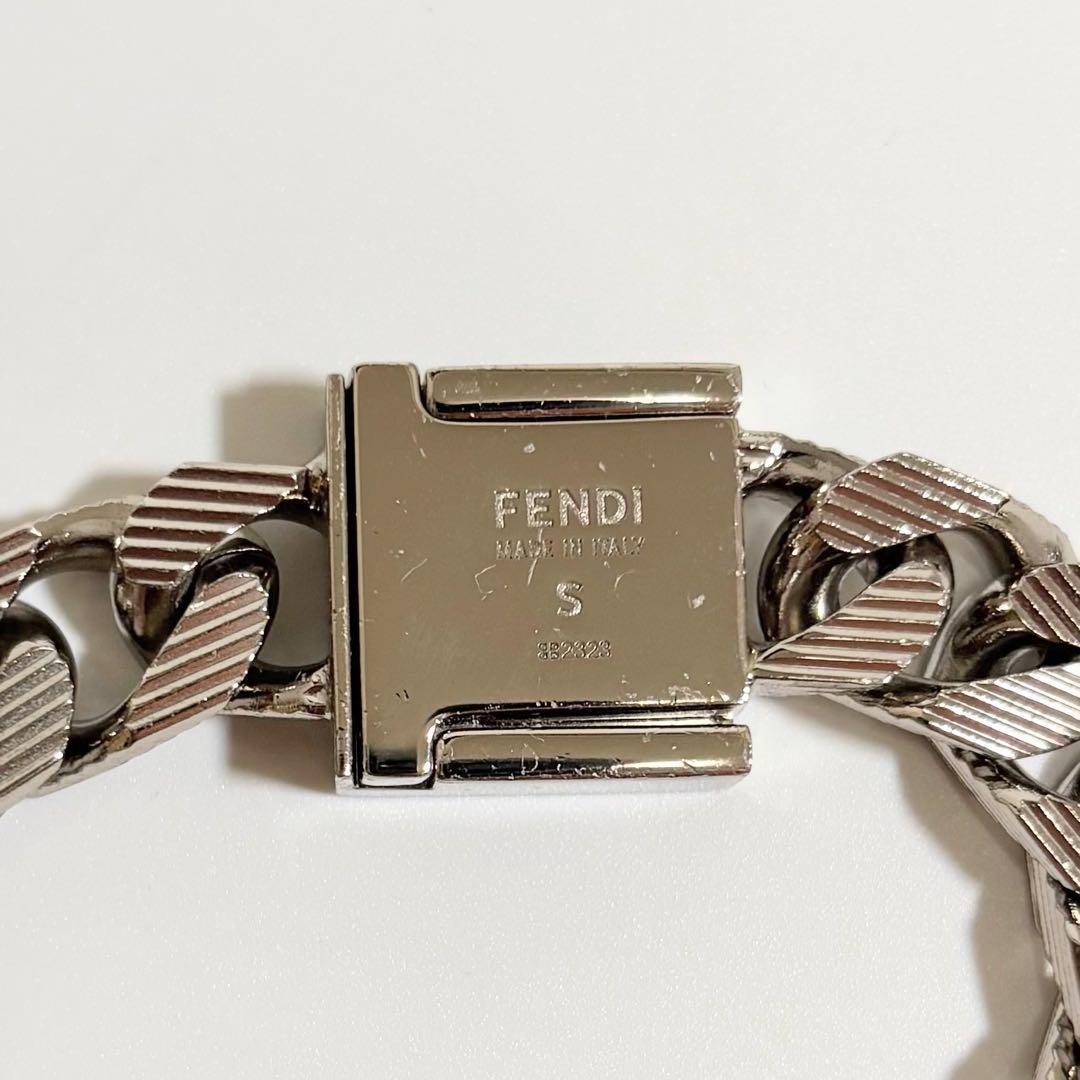 極美品✨フェンディ ブレスレット 喜平 シャドー バングル シルバー S.