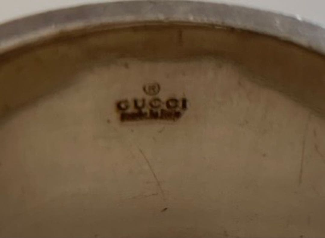 GUCCI シルバー スクエアリング