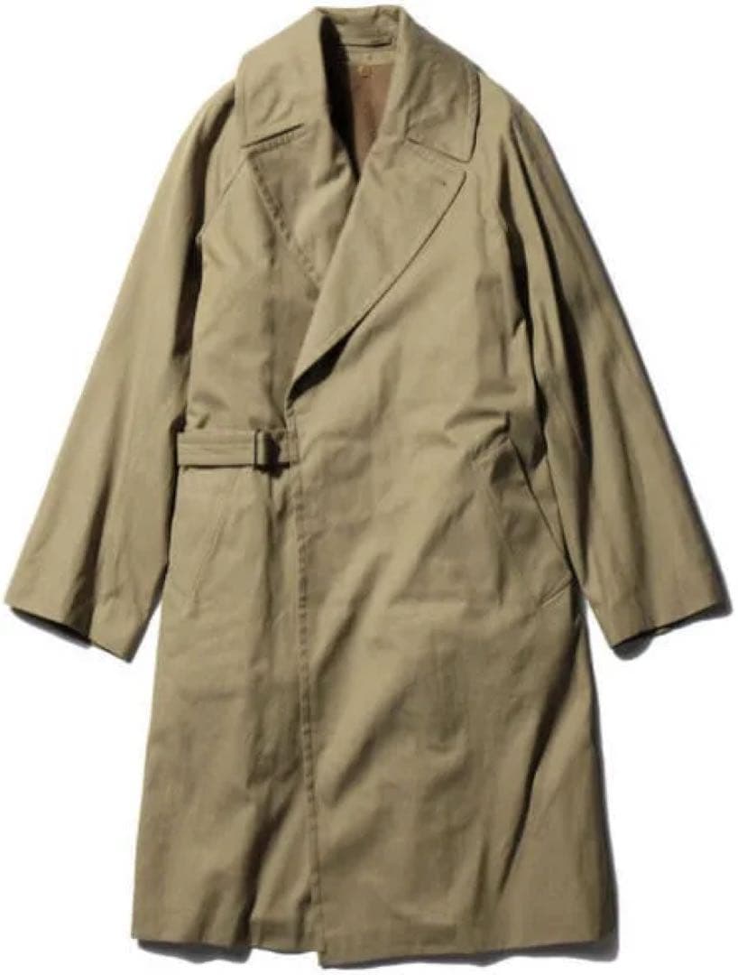 COMOLI コットンギャバタイロッケンコート　カーキ　ライナー付