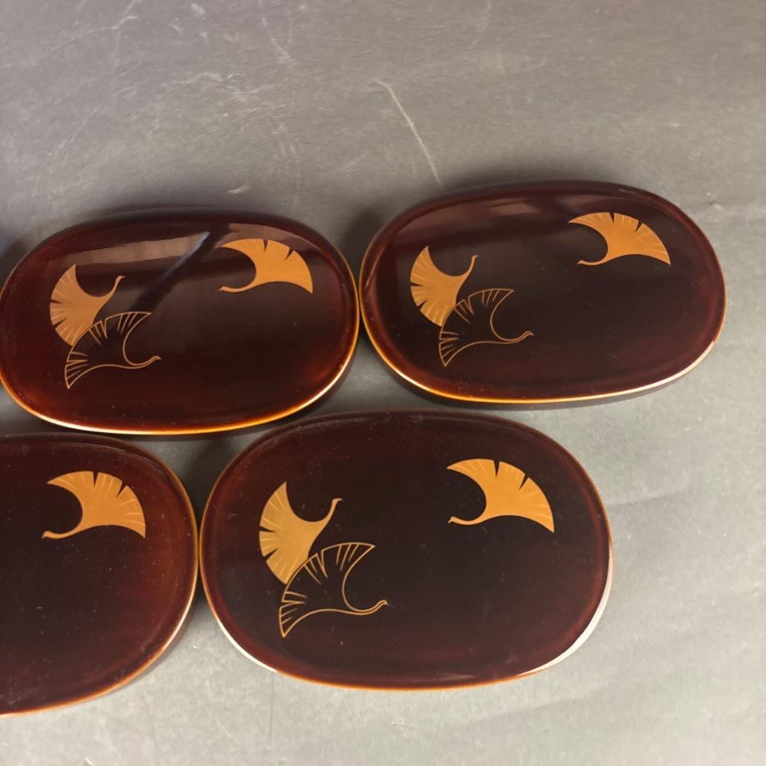 輪島塗　小判弁当箱　5客