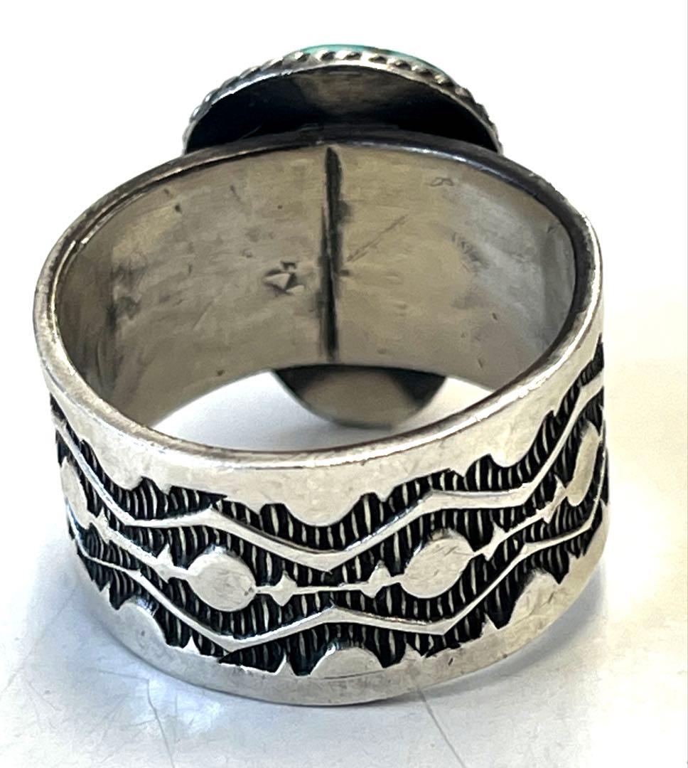 Wayne Reeves ナバホ族 ターコイズ リング Sterling