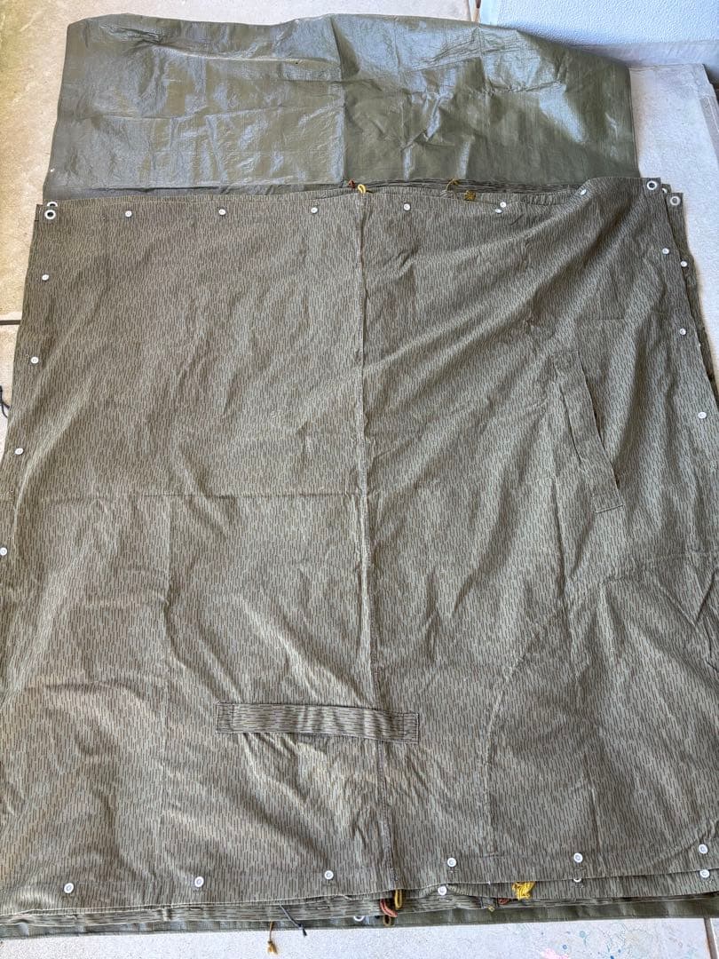 東ドイツ軍　軍幕　タープ　テント　コットン軍幕　ミリタリー キャンプ　キャンプ