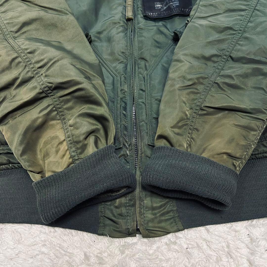 希少 90s ALPHA CWU-45 USA製 フライトジャケット ベルクロ