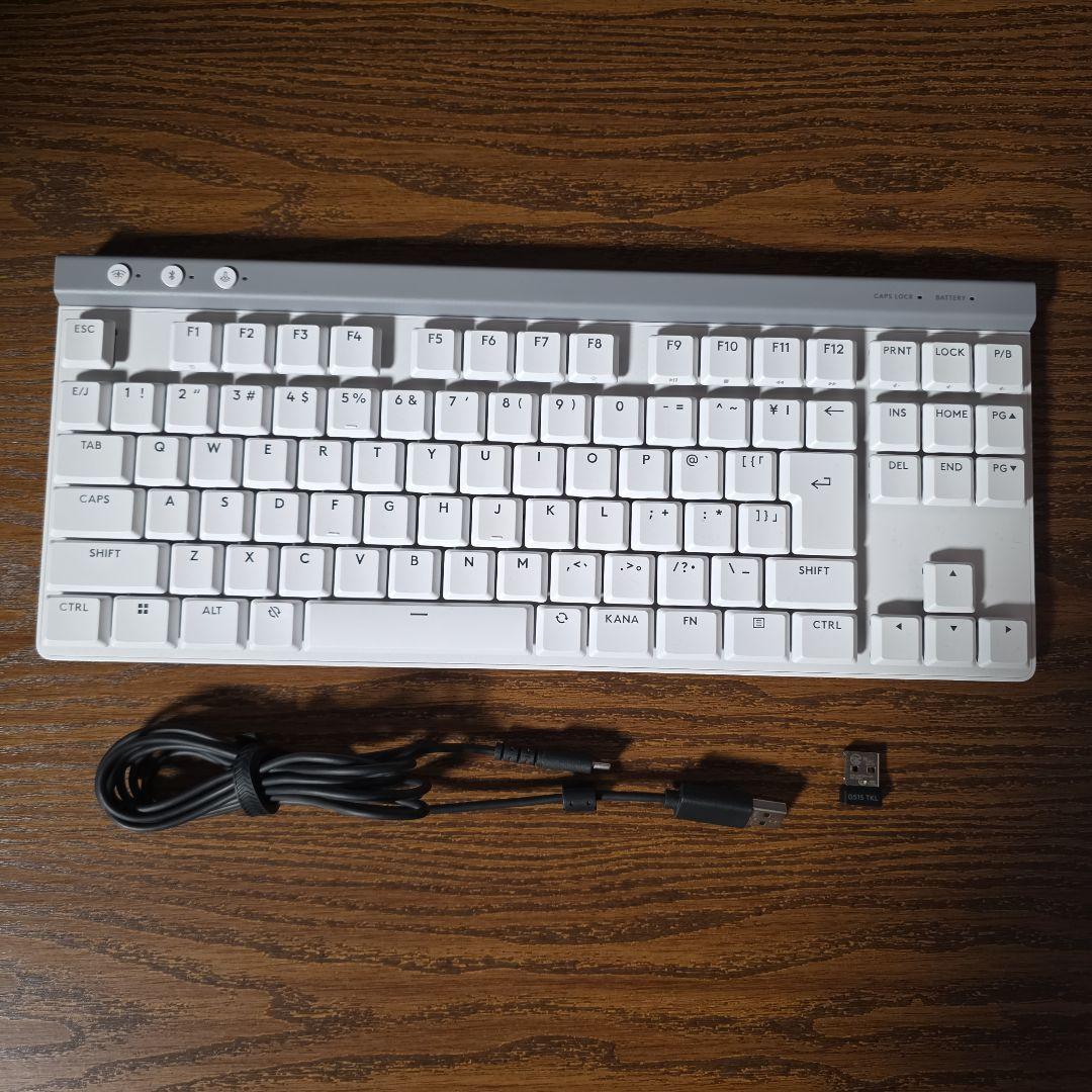 Logicool G515 LIGHTSPEED TKL ホワイト タクタイル軸