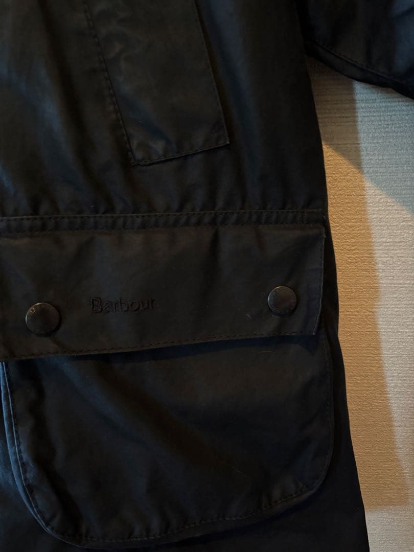 Barbour ブラック イギリス製 オイルドジャケット 42 XL