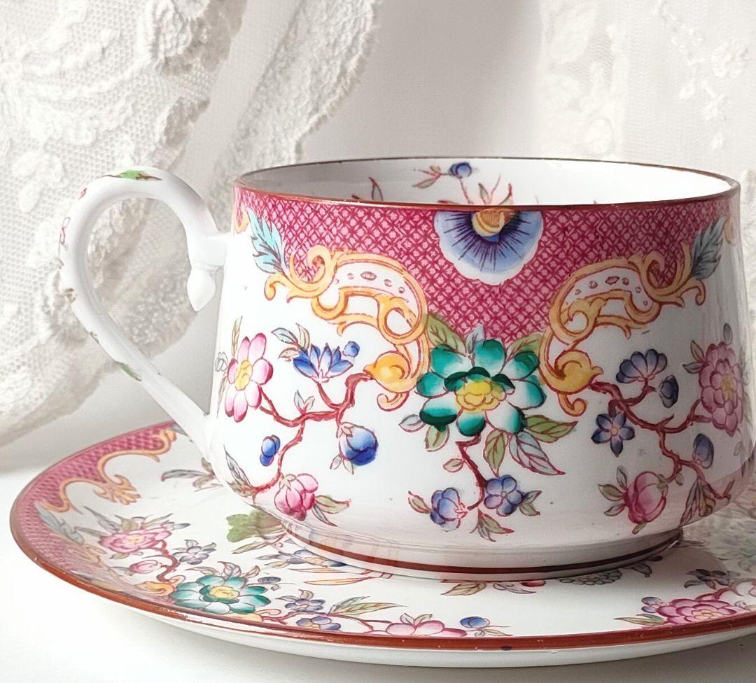 希少　美品　サルグミンヌ　ミントン　ショコラカップ　フランスアンティーク