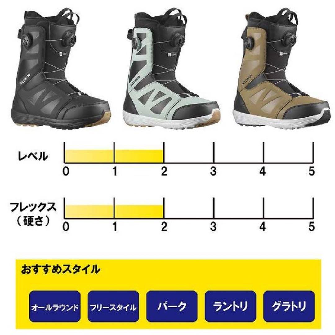 SALOMON LAUNCH ブラックスノーボードブーツ