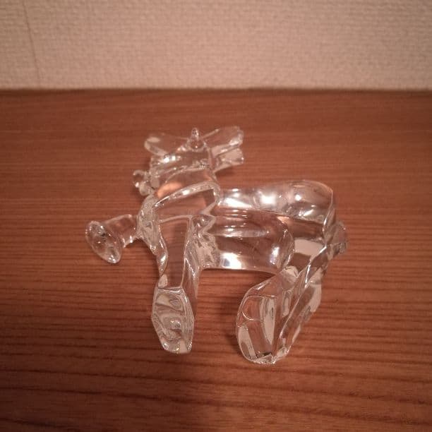 バカラ　トナカイ　Baccarat　クリスマス　飾り　置物　クリスタル