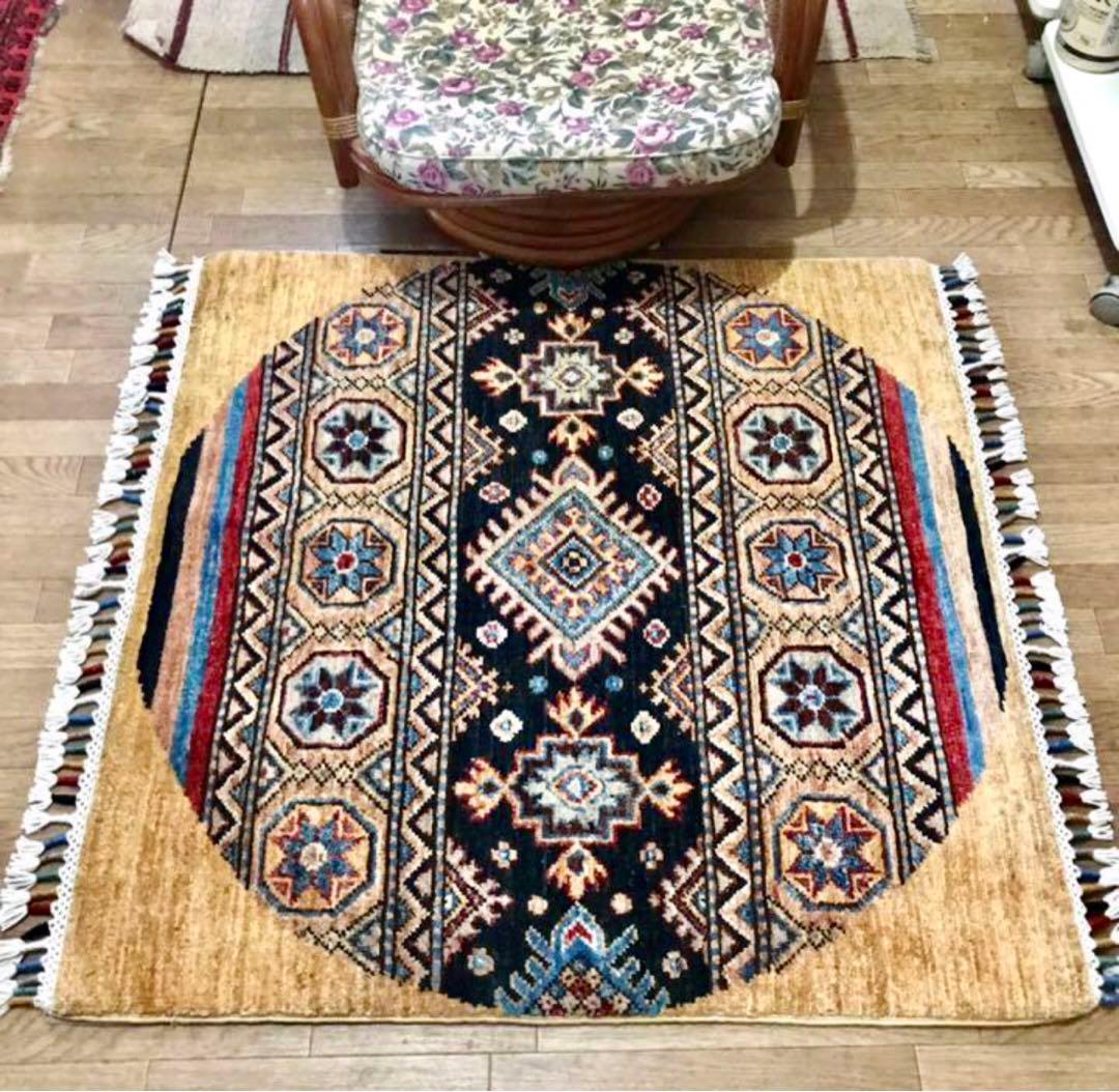 ペルシャゾランヴァリギャッベ/サイズ：87x87cm. ….zg2.