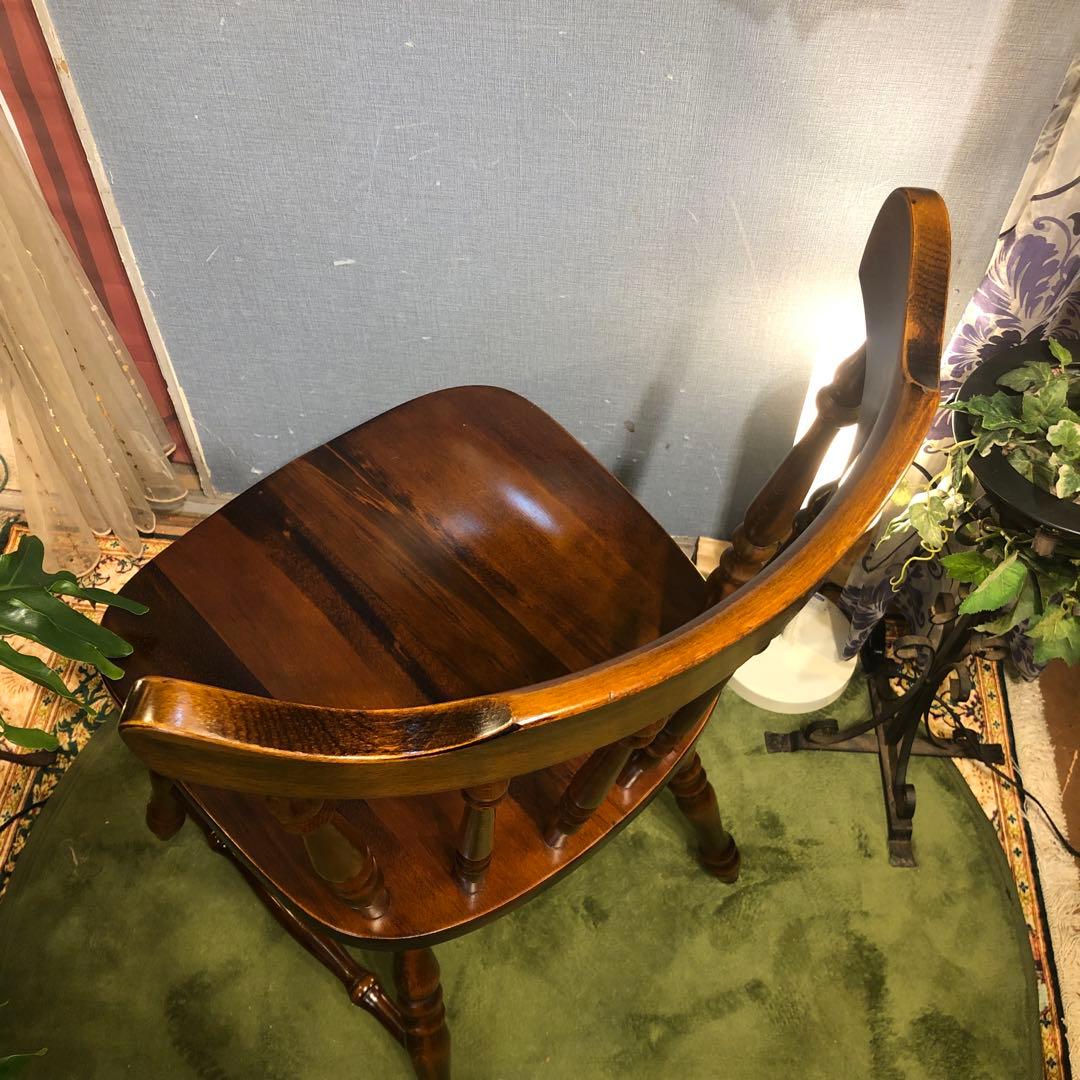 はる　美品　L３　80’s ヴィンテージ ウィングバッグ　スピンドルチェア