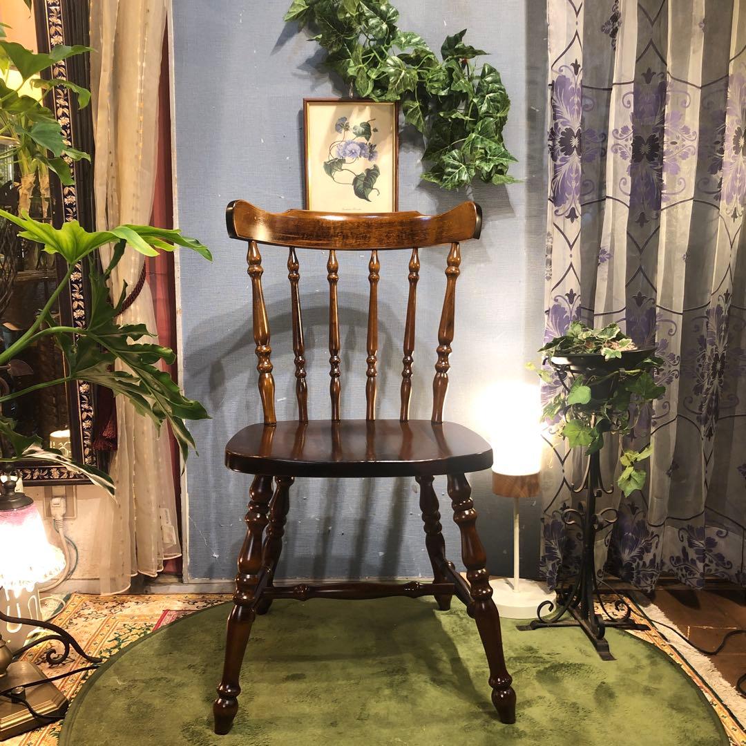 はる　美品　L３　80’s ヴィンテージ ウィングバッグ　スピンドルチェア