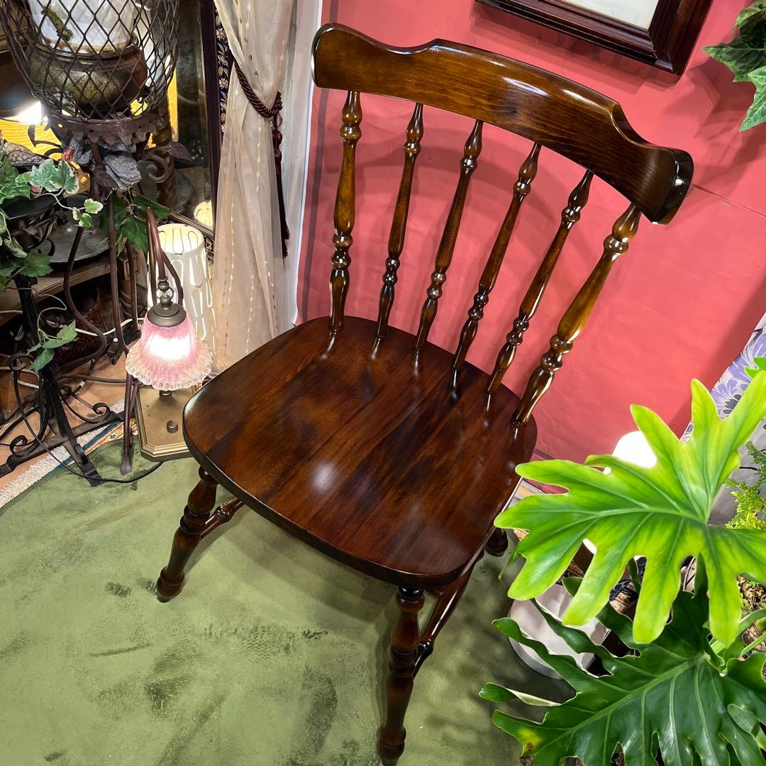 はる　美品　L３　80’s ヴィンテージ ウィングバッグ　スピンドルチェア