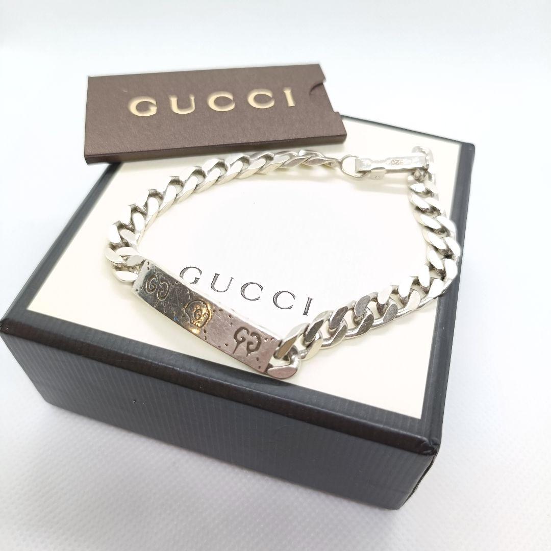 ミゾタツ様　GUCCI✨️　ブレスレット　プレート　ゴースト　925 シルバー