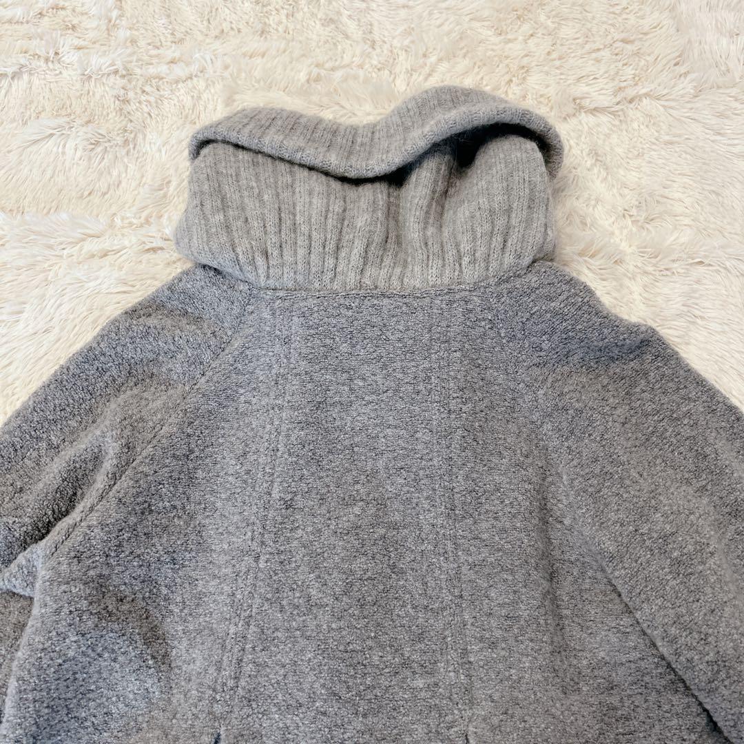 io comme io センソユニコ Aラインコート ニットロングカーディガン