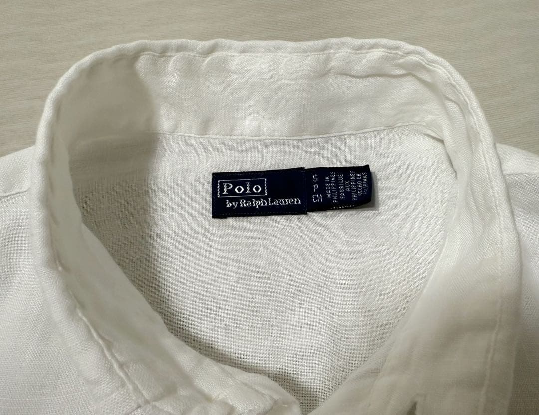 ポロ ラルフ ローレン リネン ショートスリーブ シャツ レディース 美品