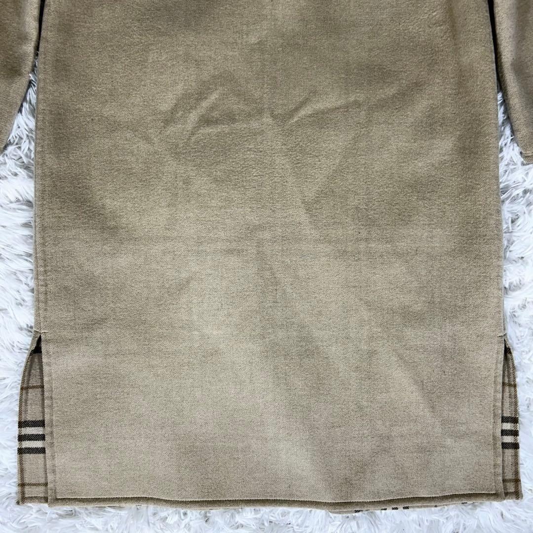 美品✨《バーバリーロンドン》カシミヤ混 ダブルフェイス フーデッドコート36