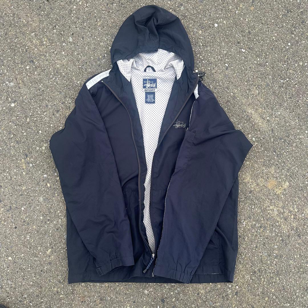 【大幅値下げ】90s old stussy マウンテンパーカー　黒　M テック系