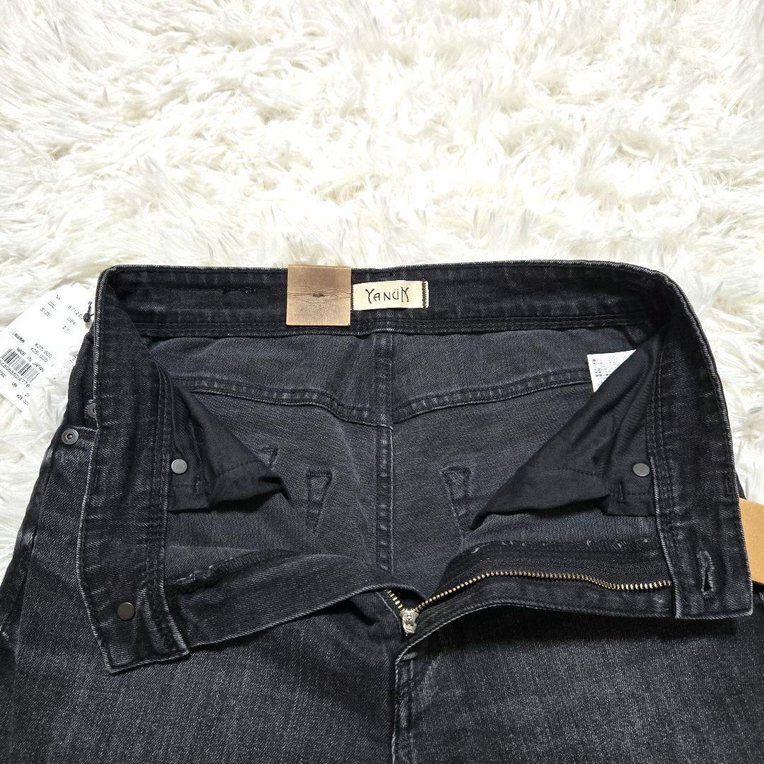 【未使用タグ付】YANUK ★ ヤヌーク フレア デニムパンツ ストレッチ 黒
