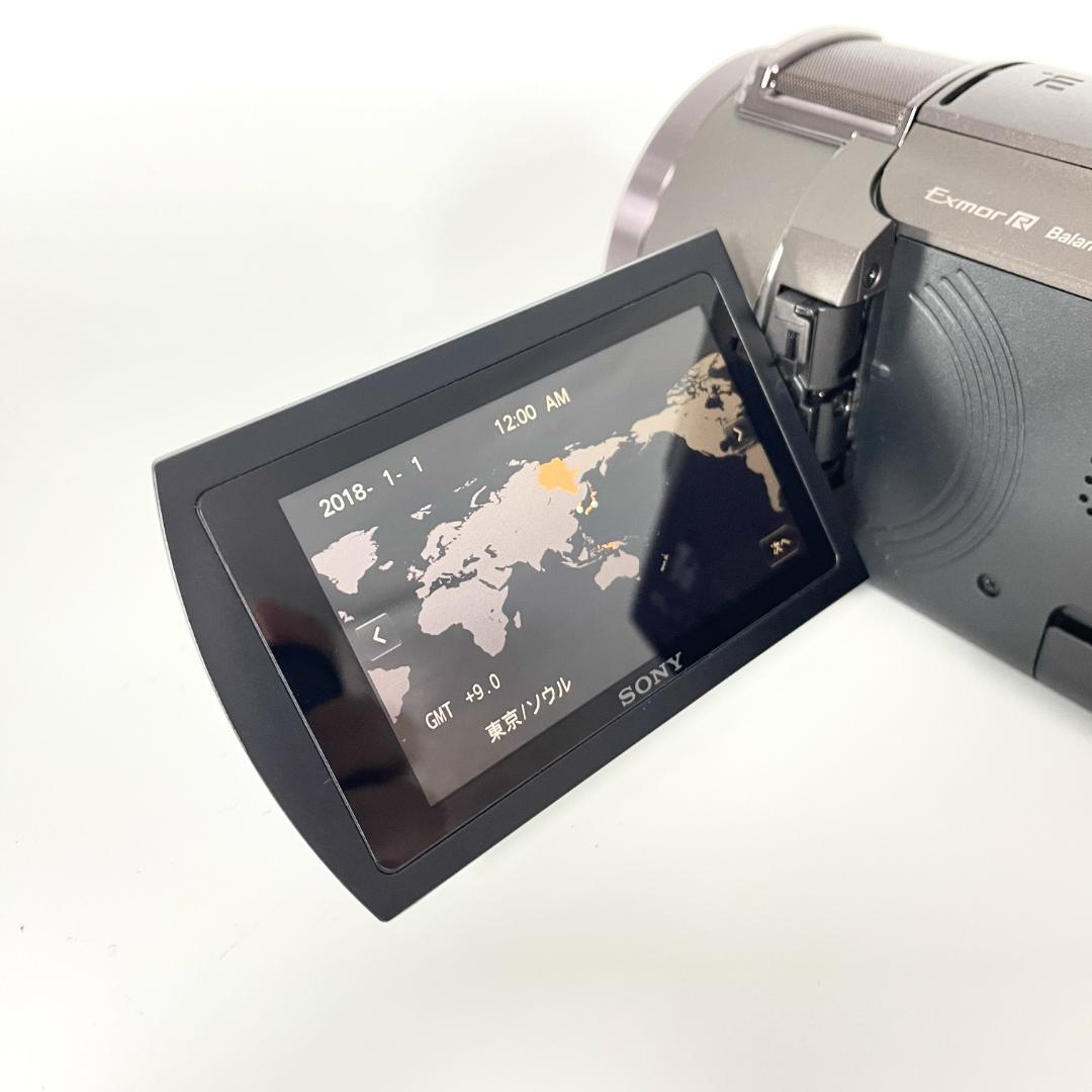 即配【美品】SONY FDR-AX45 ブロンズブラウン 4K ビデオカメラ