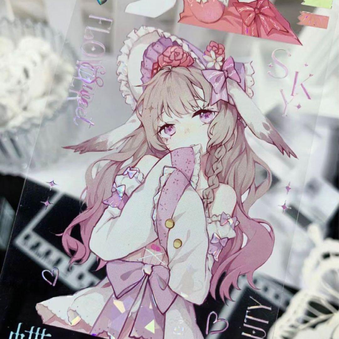 ✩再販✩J640＃借我来路星辰(贝壳光)純情男友切り売り海外人物マステ女の子