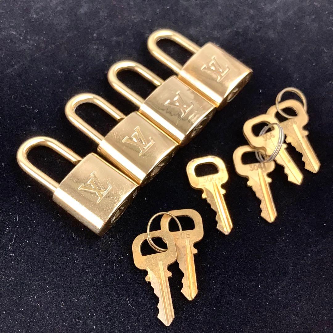 ルイヴィトン パドロック No.306のみ 4個まとめて 南京錠 カデナゴールド
