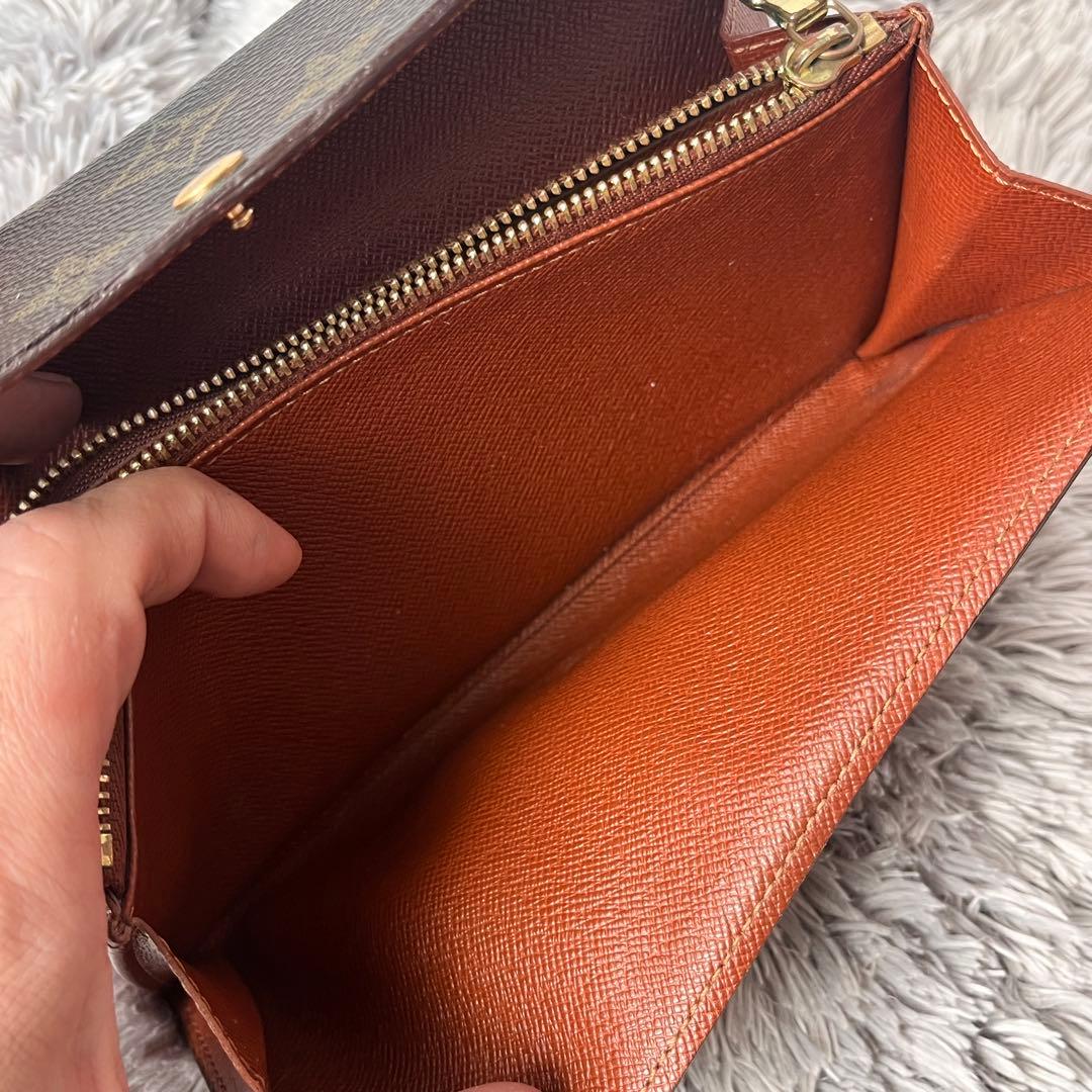 ルイヴィトン　モノグラム　長財布　ポルトモネクレディ　メンズ　レディース