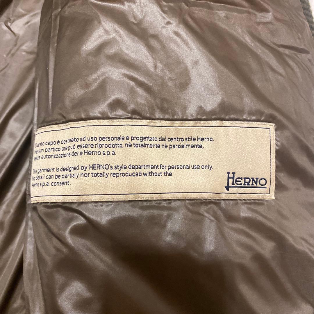 HERNO ヘルノ ニット切り替え ドッキング ダウンコート 44