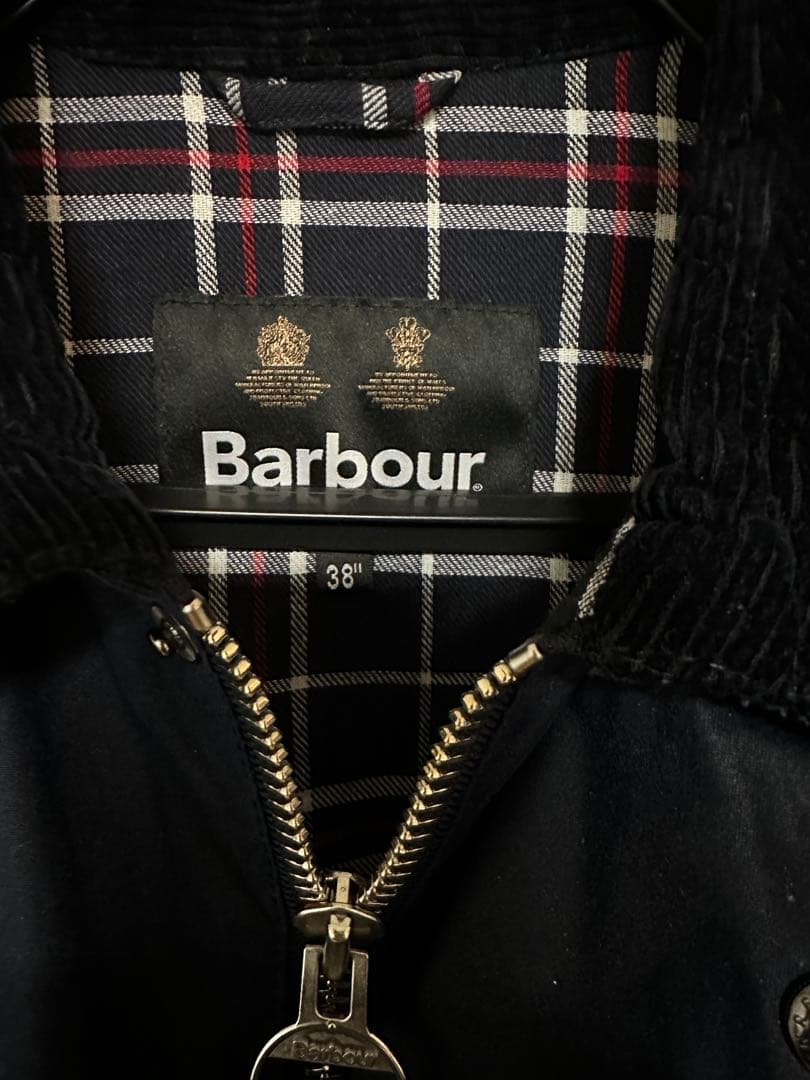 Barbour トランスポート　ネイビー　38