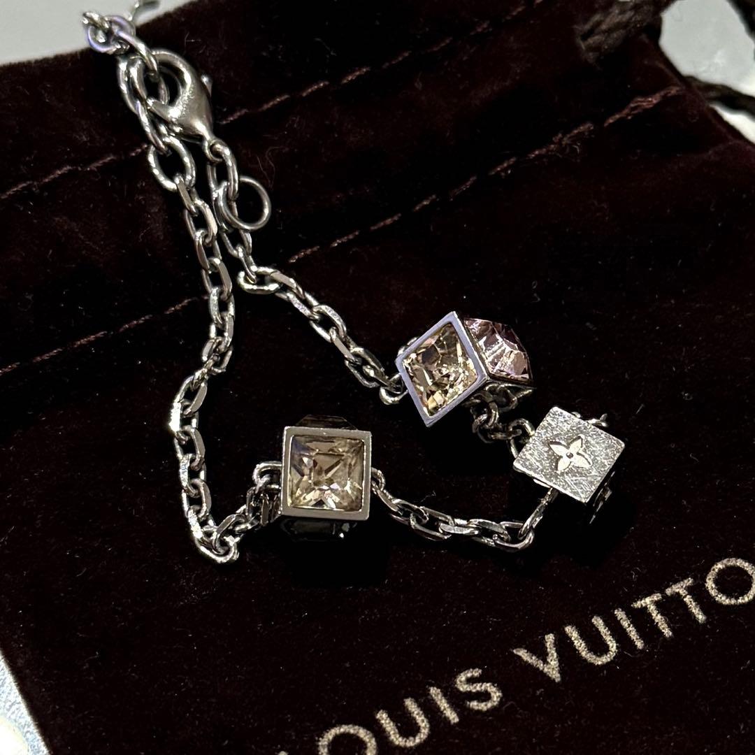 【正規・格安・美品】ルイヴィトン ブラスレギャンブル ブレスレット シルバー