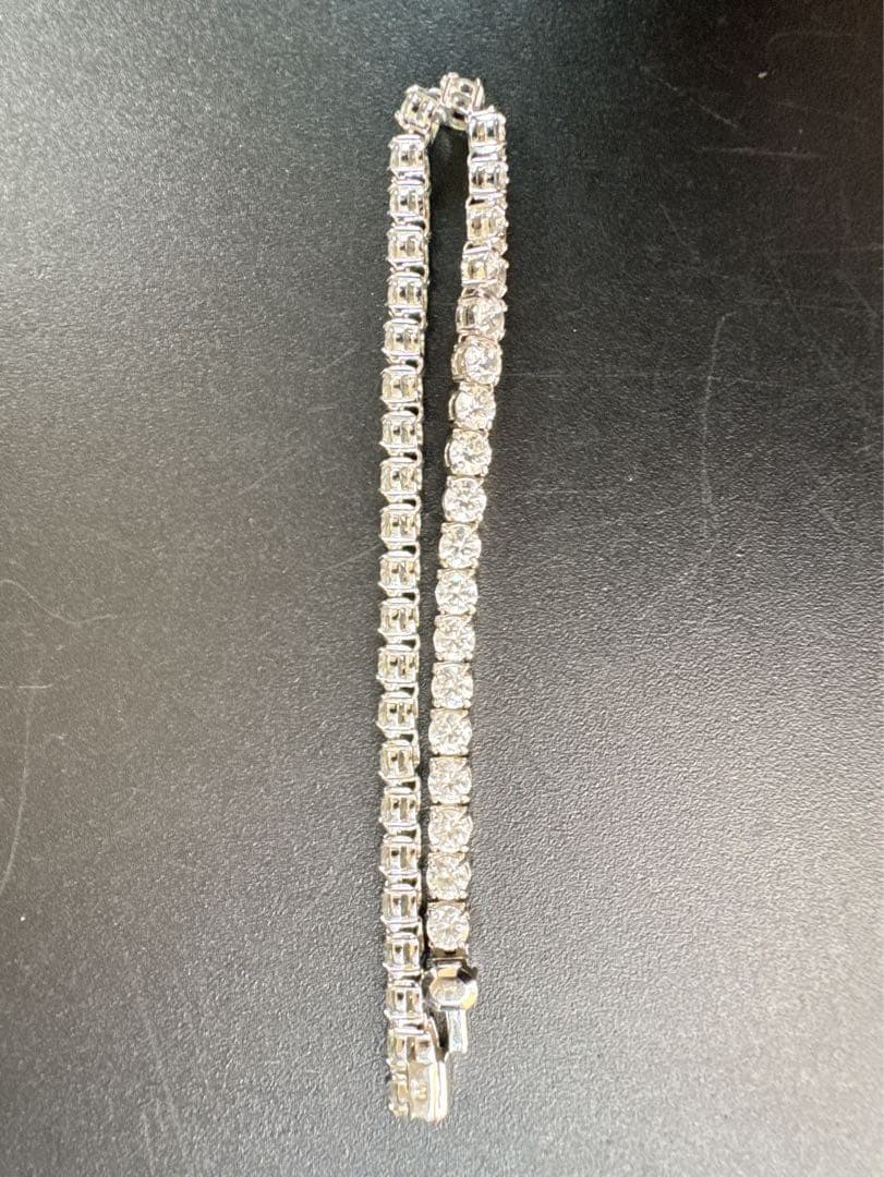 【美品】スワロフスキー Matrix Tennis ブレスレット ラウンドカット