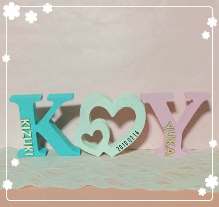 えも様確認用♡ウエディングバージョン・イニシャルオブジェ