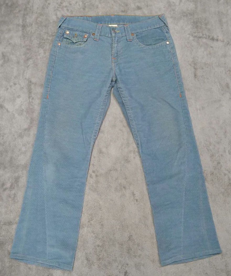 USA製　TRUE RELIGION　コーデュロイ　フレアパンツ　デニム　y2k