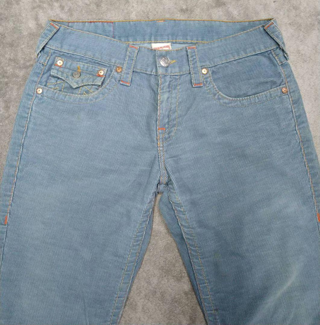 USA製　TRUE RELIGION　コーデュロイ　フレアパンツ　デニム　y2k