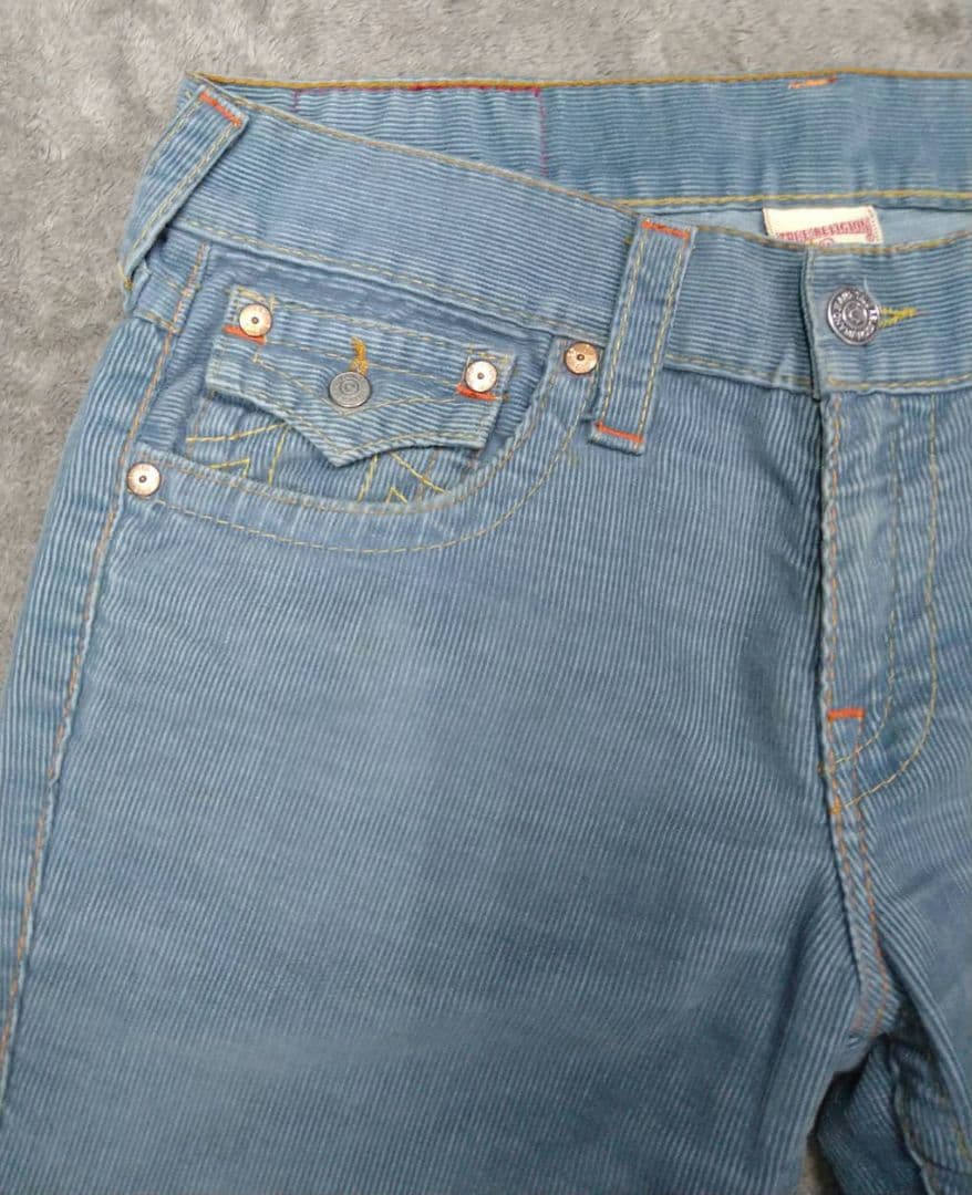 USA製　TRUE RELIGION　コーデュロイ　フレアパンツ　デニム　y2k