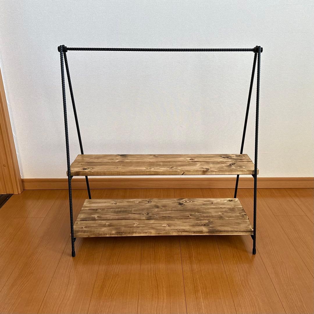 ハンギングラック　ハンガーラック　アイアンシェルフ　什器　観葉植物棚　飾り棚