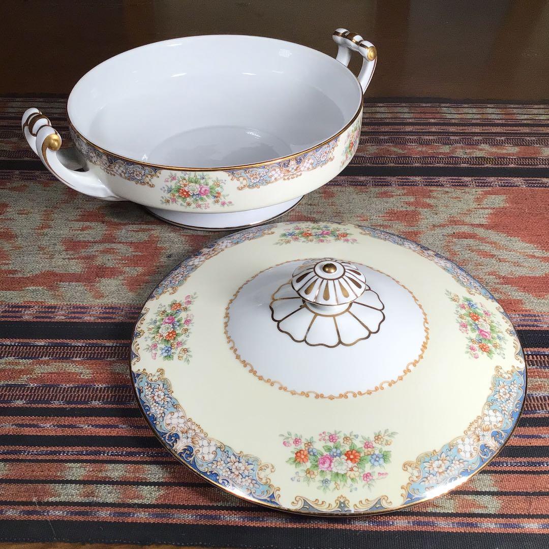 『行事うー特価』　Noritake 『Posy』　1948年　スープチュリン