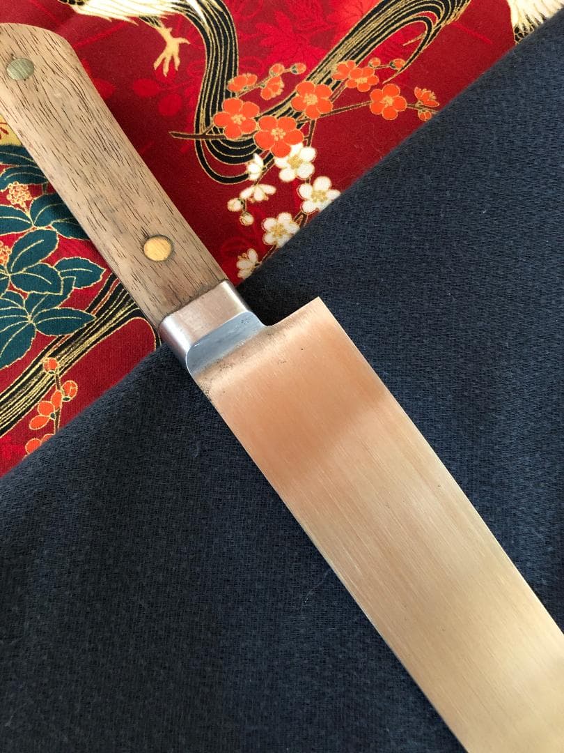 【研ぎ済み】全鋼製　源正久　牛刀包丁　ナイフ　料理　釣り