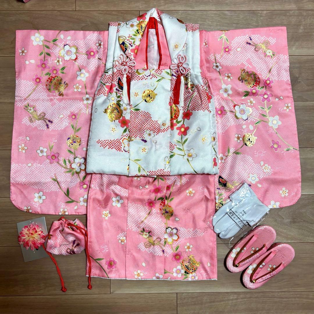 12/16までの限定価格‼︎ 七五三　被布着物セット　3歳　女の子　京越卸屋