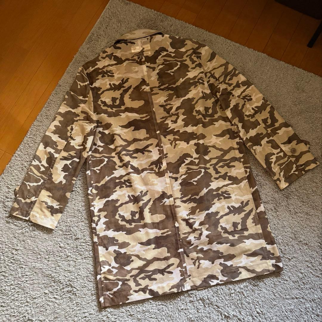 COMME des GARCONS SHIRT 迷彩メッシュ ステンカラーコート