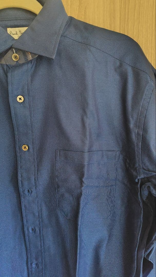 ★未使用★　Paul Smith ポール・スミス　ネイビー メンズ長袖シャツ L