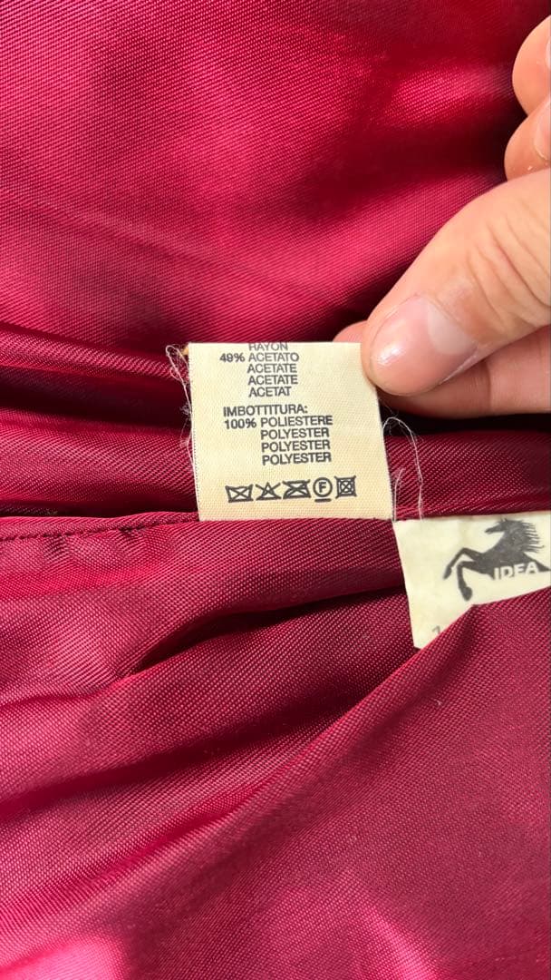 希少 FILA×Ferrari ダークブラウン レザージャケット 90s