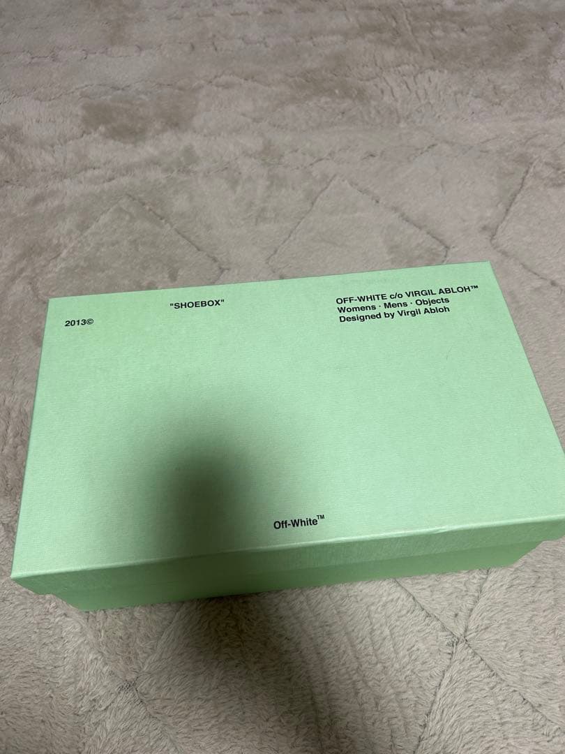 【最終値下げ】off-white オフホワイト 黒 スエード 27cm 古着