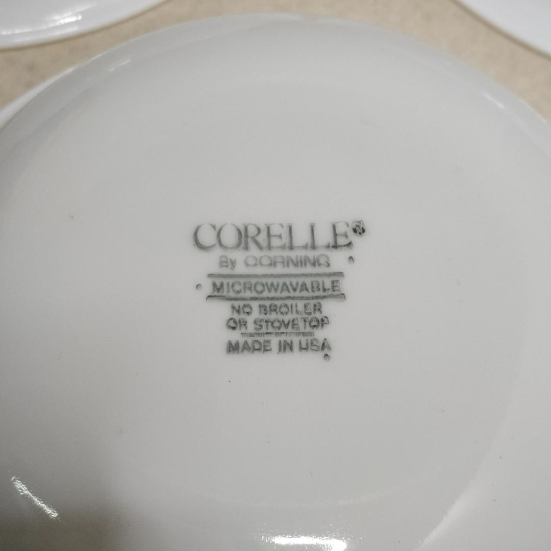 SPALDING コレール ホワイト 食器セット ボウル プレート 収納袋付