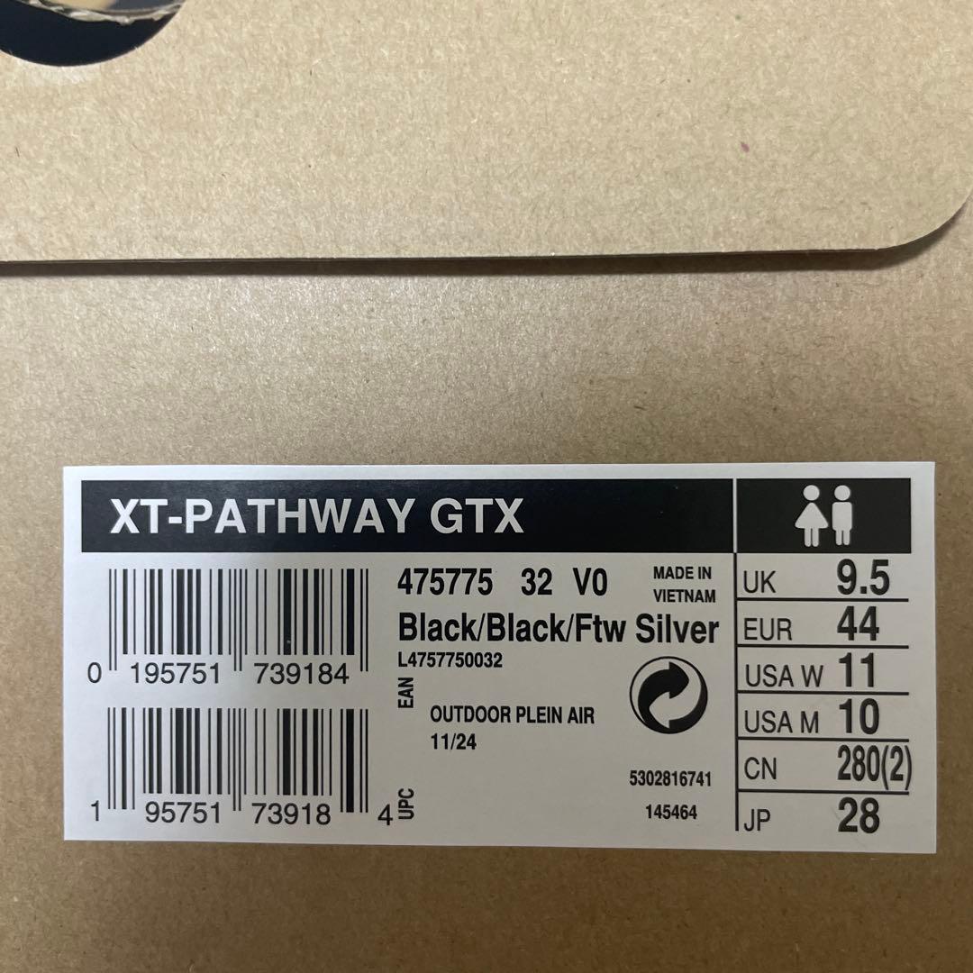 Salomon XT PATHWAY ゴアテックスBLACK 新古品28cm