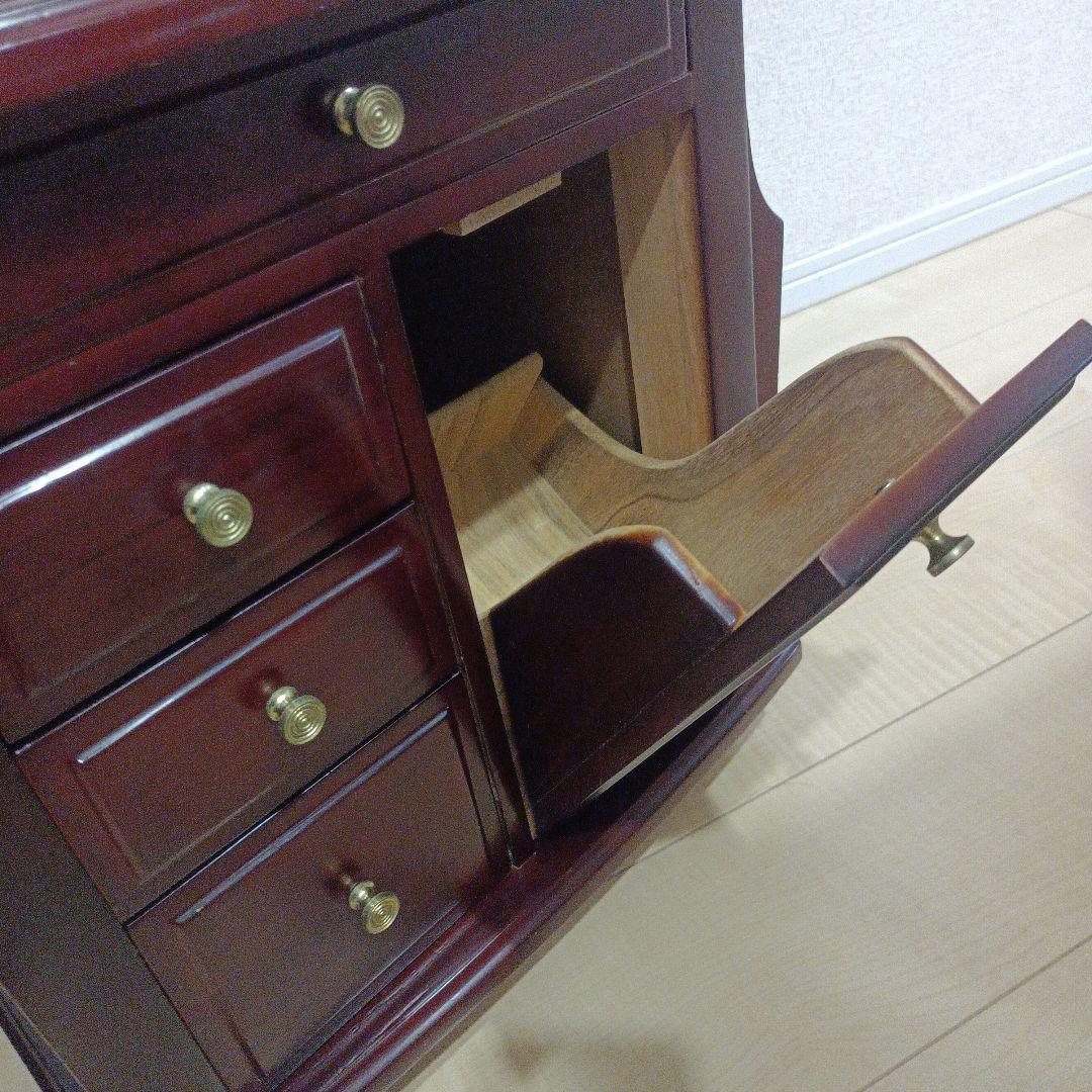 昭和レトロ キャビネット 木製 ナイトテーブル サイドテーブル キャスター付き