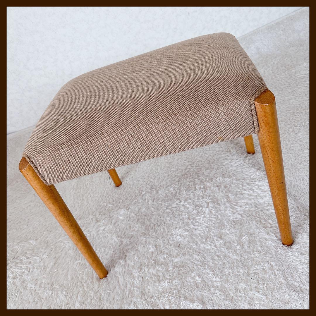 YoROZu様リクエスト品】日進木工 オットマン スツール 天然木 ジャガード