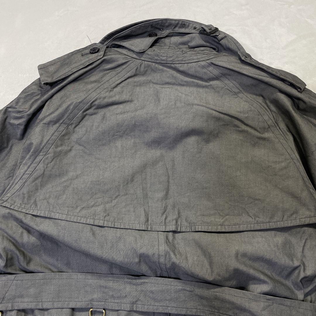 バーバリープローサム英国製トレンチコートヴィンテージグレーライナー付チェック