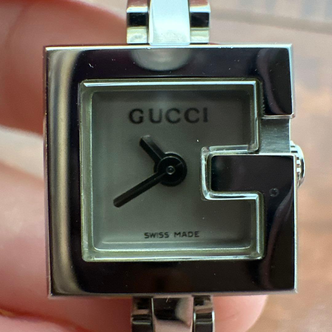 ★不動品★GUCCI 102 バングル腕時計 リューズ操作可